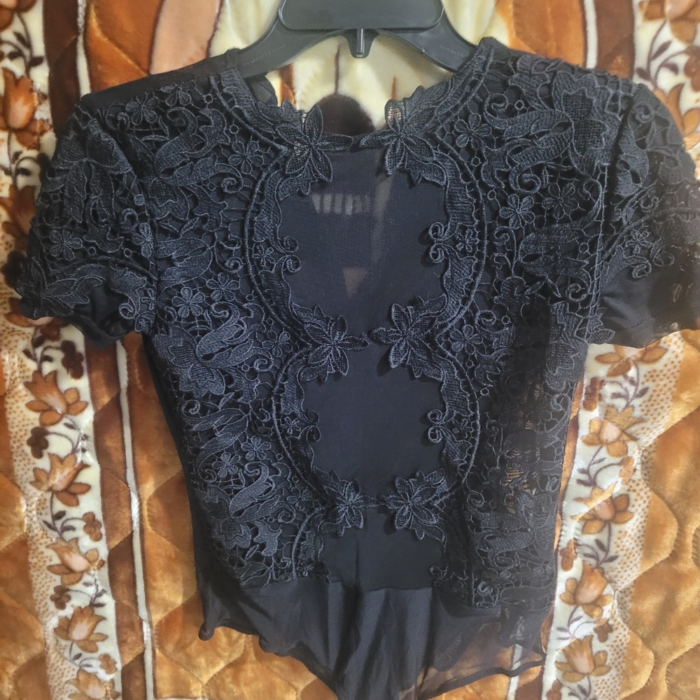 Windsor Black Lace Bodysuit